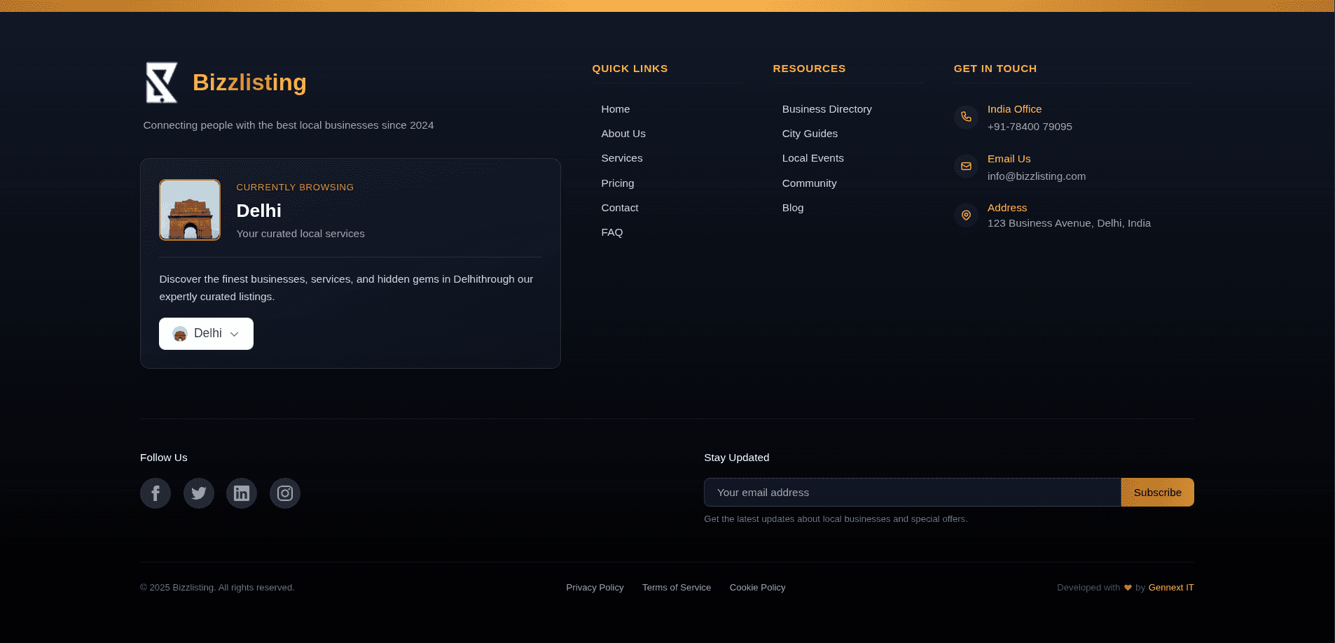 Beautiful Footer